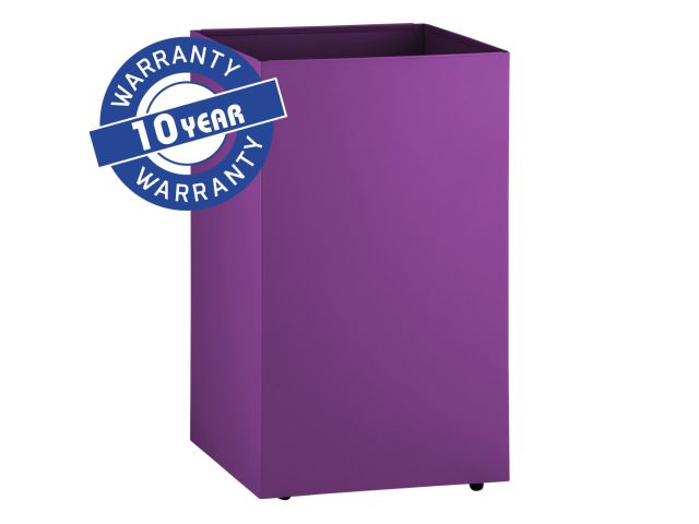 MERIDA STELLA VIOLET LINE under-counter waste bin on swivel castors 60 l, violet